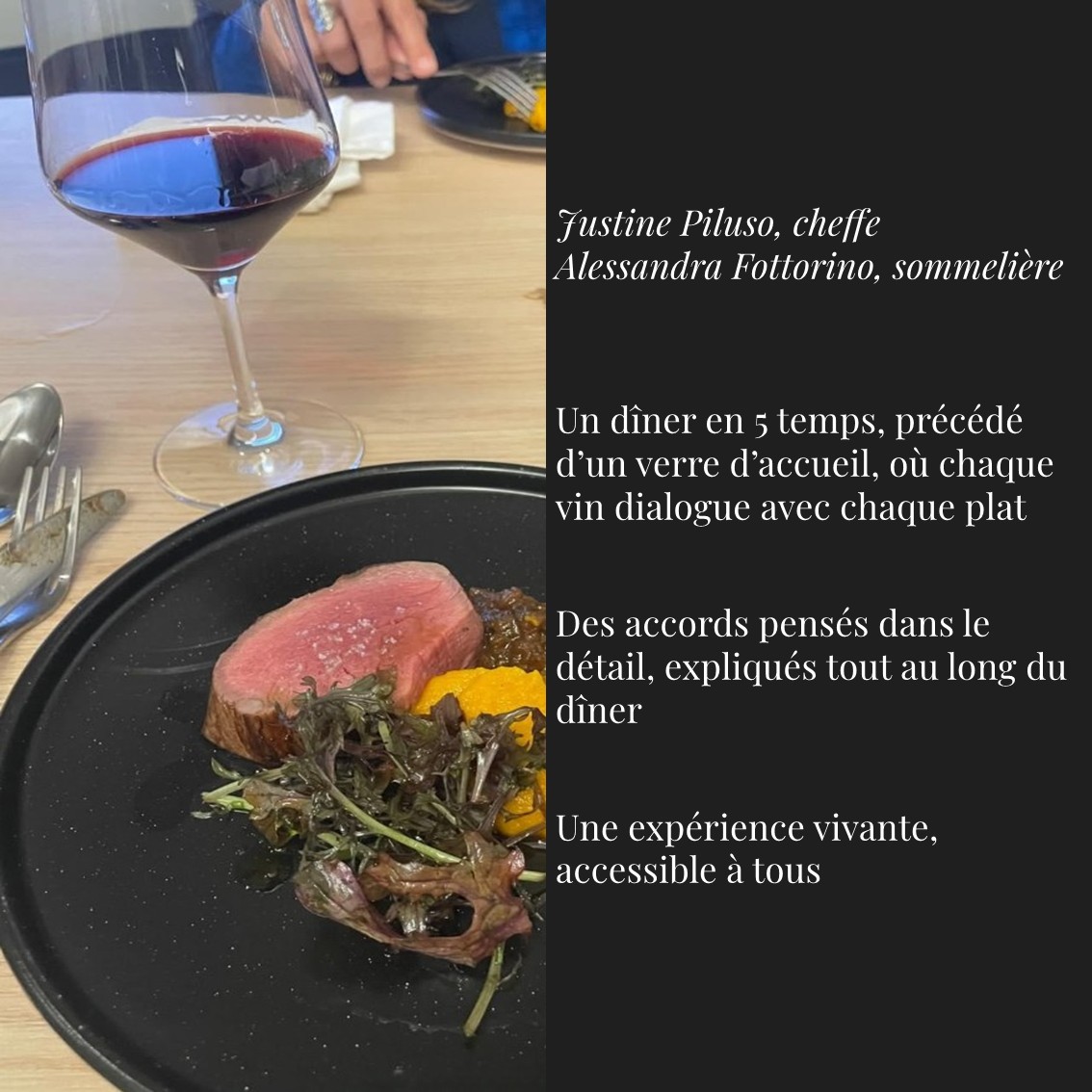 DÎNER ACCORDS METS & VINS - 23/05